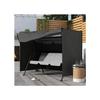 Outsunny Hollywood 3-seater swing cover, hood, ripstop 600D Oxford, 205x124x164cm Dark grey