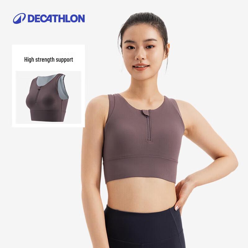 Decathlon High-Support Half-Zip Sports Bra 75A/75B