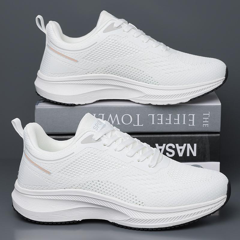 White Walking Men's Shoes Breathable Casual Lightweight Running Basketball Sneakers Male High Quality Sport Shoes Man Sneakers
