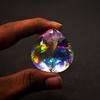 Rainbow Mystic Topaz Gemstone 215 Carat Lab-Created Pear Cut Huge Size CERTIFIED