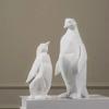 Sculture e Statuette Statua di Animale Decorazioni per la Casa Ornamenti Per Decorazione Domestica Soggiorno Tavolo Scrivania Ufficio Pinguino Bianco Carino