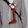 White Color Long Neck Animal Plush Pendant Cute Style Cartoon Plush Pendant  Gift For Girls