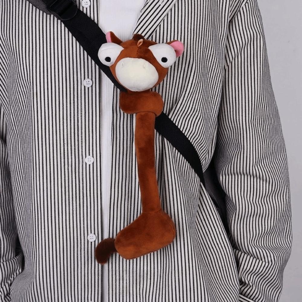 White Color Long Neck Animal Plush Pendant Cute Style Cartoon Plush Pendant Gift For Girls