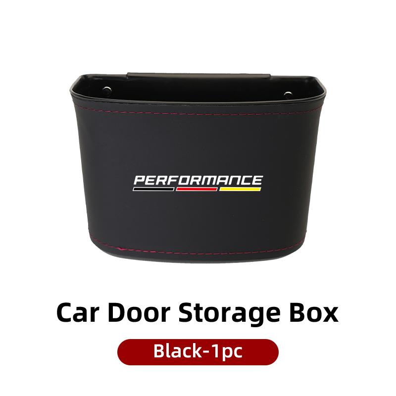 2025 Hot Car Door Trash Bin Leather Interior Door Panel Storage Box Auto Garbage Bag Seat Back Cup Holder For BMW E30 E34 E36 E3