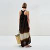 Less 2025 Summer Round Neck Strapless Silk Dress