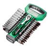28 Piece Ratchet Socket Wrench Set CR-V Metric Socket with Quick Release Ratchet Wrench for Automotive Maintenance Use
