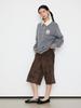 Kelidu Suede Leopard Bermuda Pants