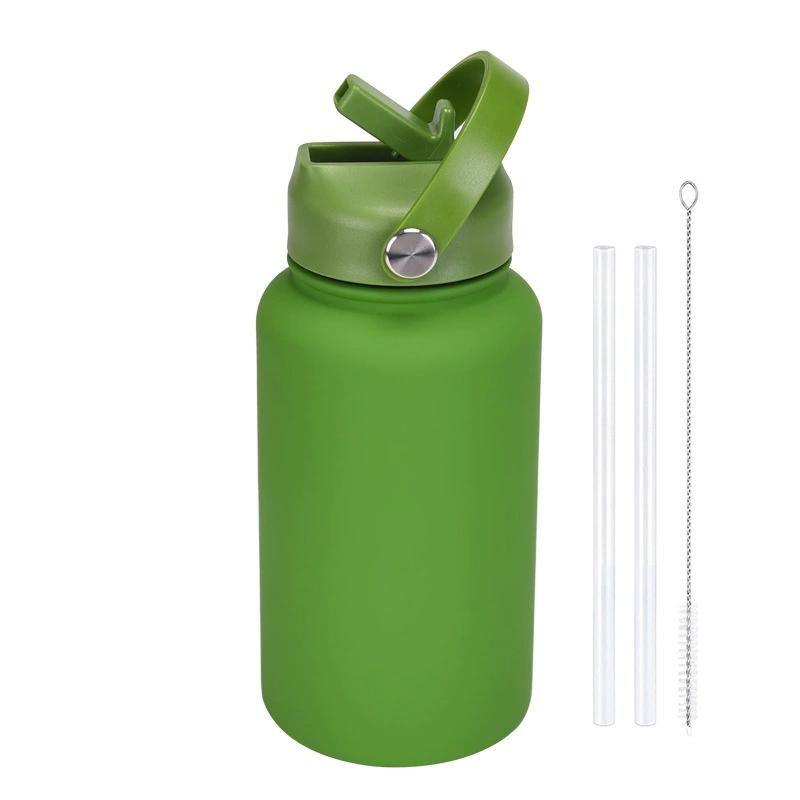PuraCool Personalised Water Bottle 650ml/22oz Insulated Thermos Customised Tumbler Flask with Straw