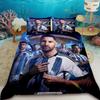 Squisito Set Copripiumino Calcio M-Messi Set Biancheria da Letto Giovani Bambini Ragazza Ragazzi Lusso Regalo di Compleanno Decorazione Camera da Letto Set 2/3 pezzi