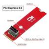 xiwai to MCIO Female Mini Cool Edge Host Adapter Conversion Expansion Board for PCIe NVMe SSD 2280 2230 Converter Card PCI-E 5.0 4.0 M.2 M-Key I/O
