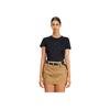 Moncler FW21 Letter Pattern Short Sleeve T-Shirt Women Tops Black H20938C00016829FB999