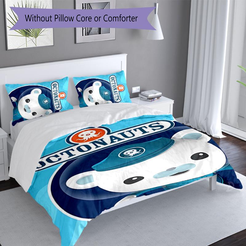 3pcs The Octonauts3 pattern bedding set duvet cover set includes duvet cover &pillowcases, perfect all season bedroom decoration & gift