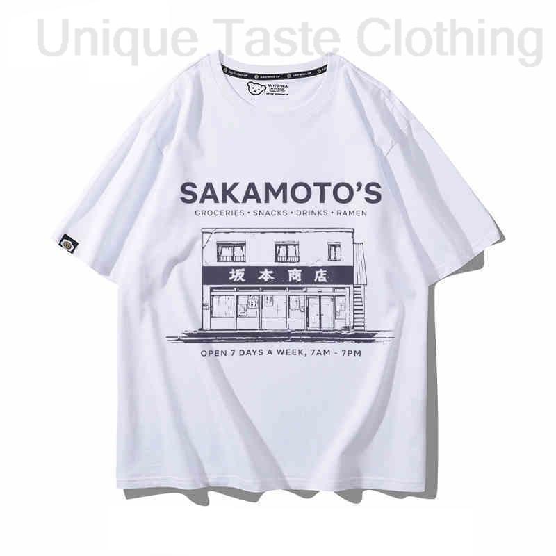 SAKAMOTO DAYS T Shirt Taro Sakamoto Shin Asakura Lu Shaotang Stampa Cartoon T-shirt Harajuku Anime Cotone Manica Corta Top
