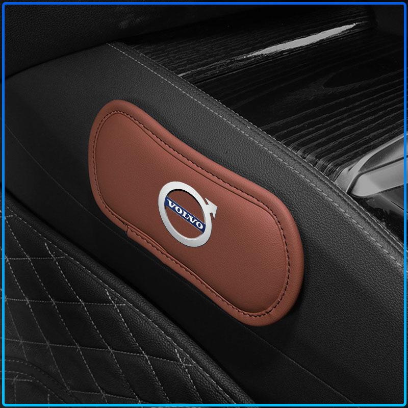 For Volvo XC90 XC60 XC40 V40 V50 V60 S40 S50 S60 S70 S80 S90 240 C70 FN Vnl Truck 1Pcs Car Interior Leg Knee Rest Pads Leather Cushion Car Caps