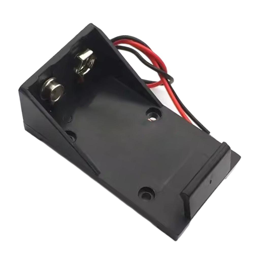 Durable 9V Uncovered and Switchless Battery Box Battery Storage Case Holder Convenient Power Solution for Electronics