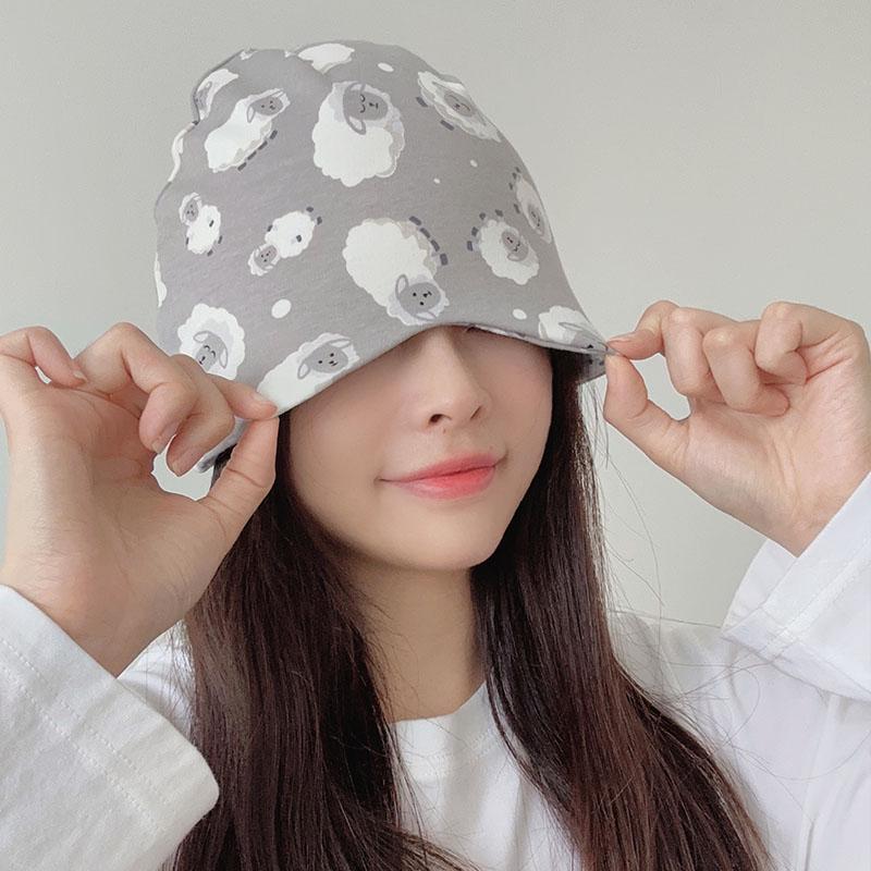 Breathable Maternity Headscarf: Cute, Cotton, Sweat-Absorbent Wide-Brim Hat for Spring/Summer