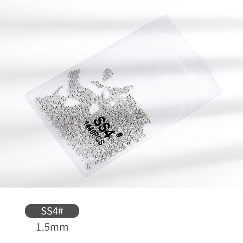 Mini Flatback for Rhinestones Crystals 3D Decorations Flat Back Stones Gems Set Nail Art Decoration