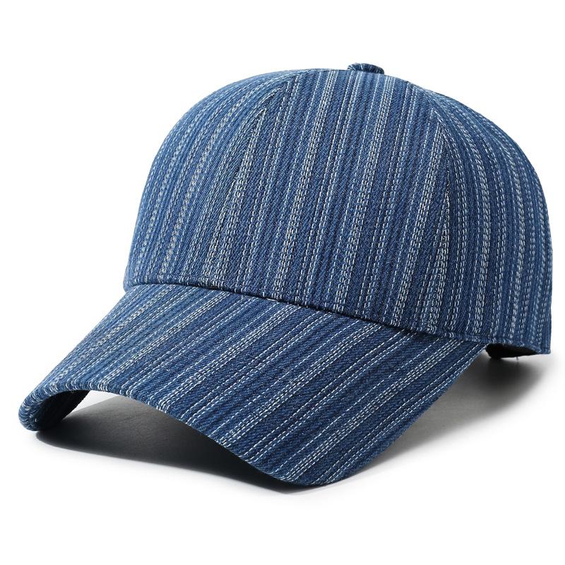 Washed Denim Baseball Cap Men'S Retro Retro Checkerboard Cap Hip Hop Trend Hat