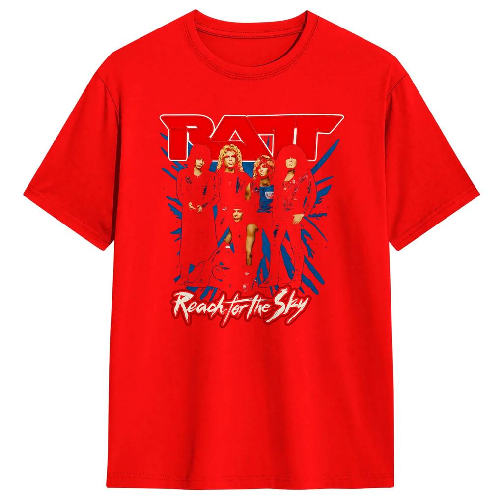 Streetwear T Shirt Summer Hair Metal Ratt Band Art Fashion TShirts Cotton Tee Shirt Y2K Funny Printed Short Sleeve Tees