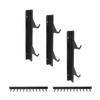 Pull Down Bar Storage Rack Wall Mounted Home Gym Storage   for Workout Equipment