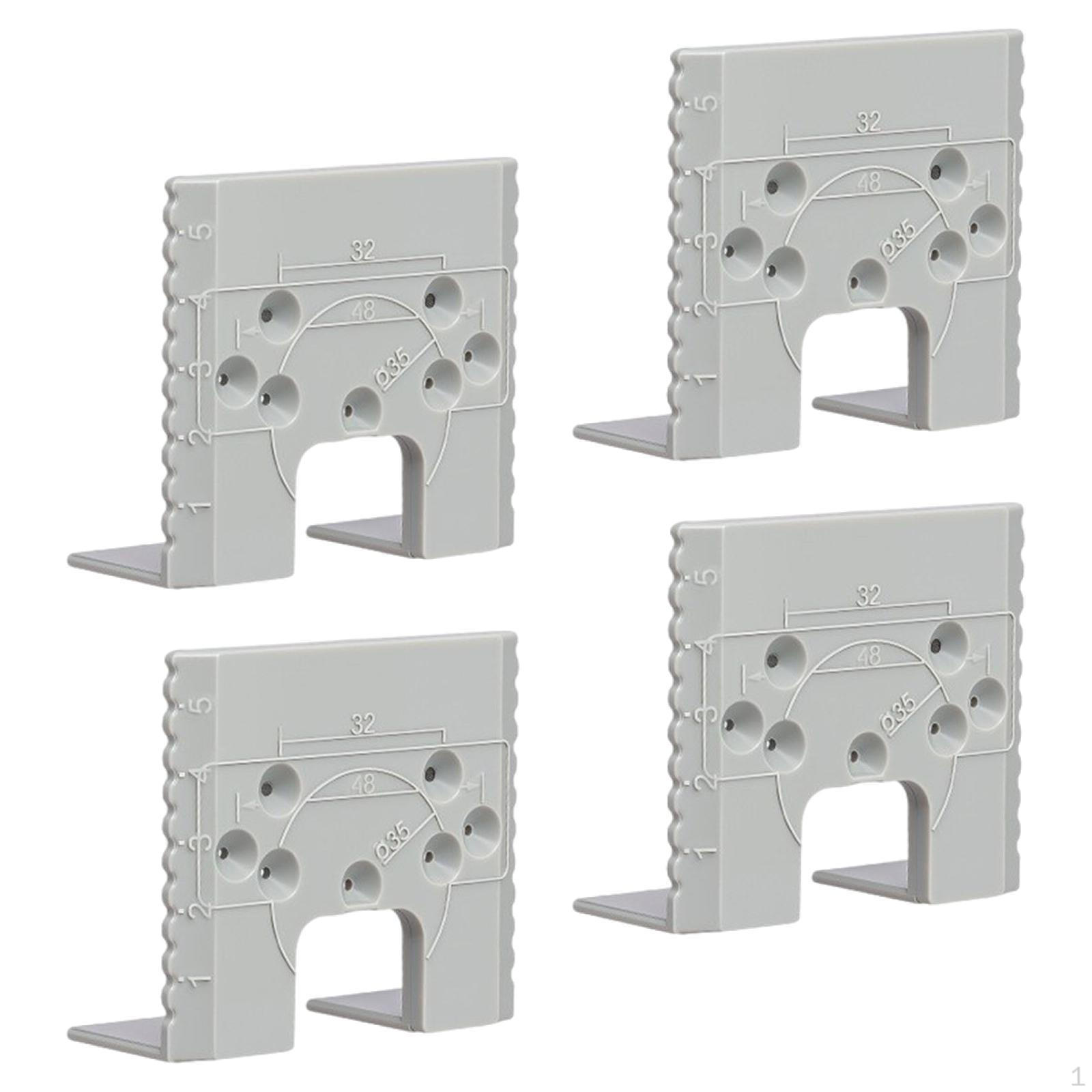 

4 Pieces Door Jamb Hinge Jigs Auxiliary Tool Adjustment Accurate Guide Mount Assistant