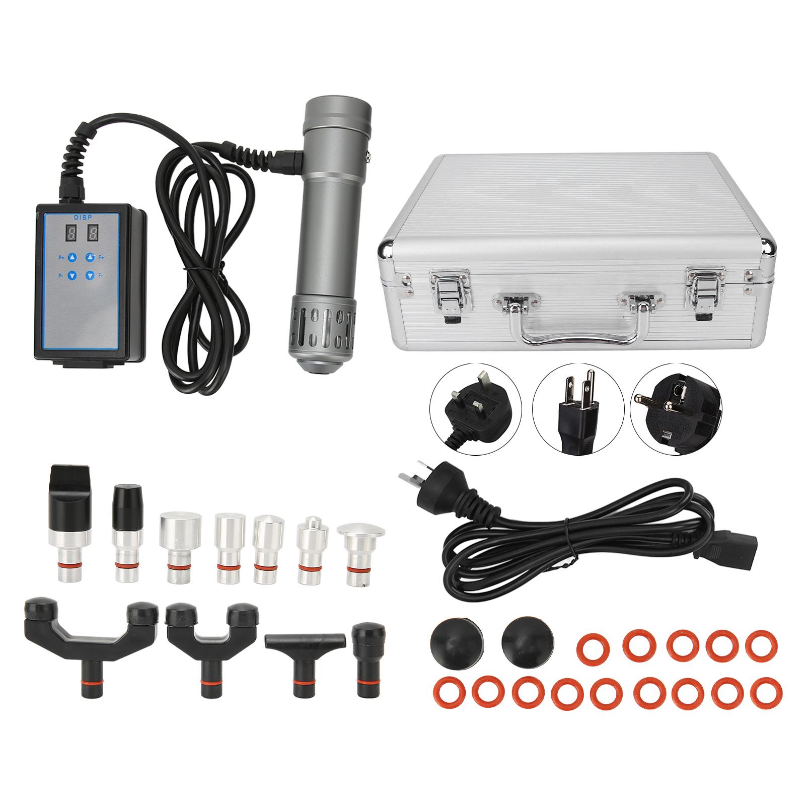 

Аппарат для ударно-волновой терапии ED Экстракорпоральный массажер для ударно-волновой терапии с массажной головкой 100‑240 В