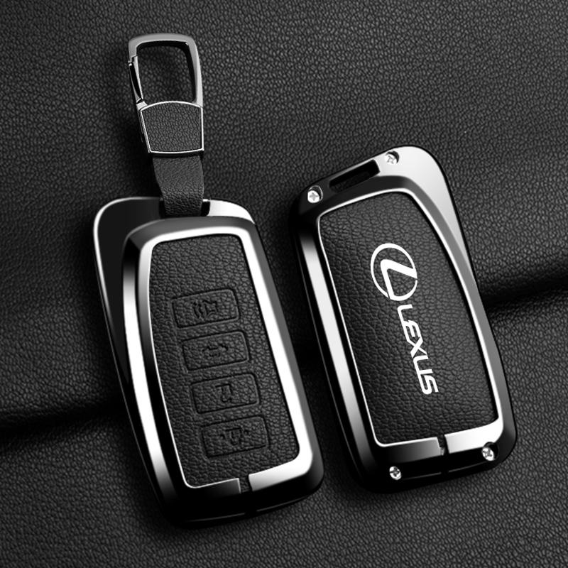 Leather Car Key Cover Case Shell for Lexus RX350 NX300 Es300h Rx450h GS300 GX470 IS250 ES350 LX570 GX460 Nx300h Is300h Keyring