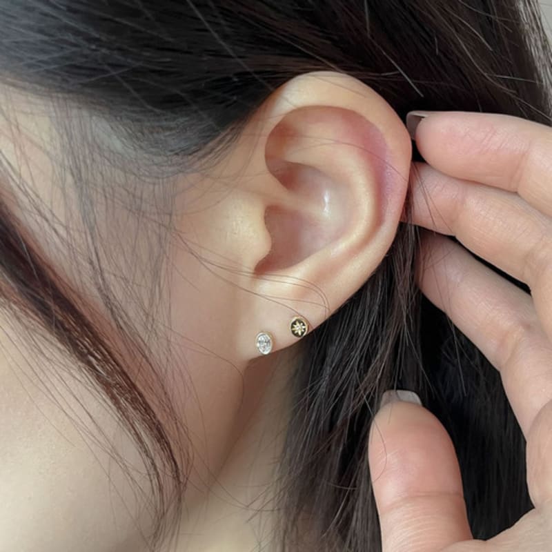 Youngglow 14k Sparkle Carving Piercing (2type)