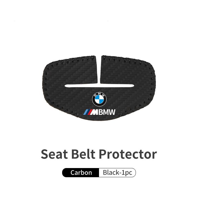 HKUG1 Car Seat Belt Buckle Clip Protector Leather Anti-Scratch Cover For BMW M 1 3 4 5 6 7 Series M3 M6 F01 F02E34 E36 E70 F10 X6 X1