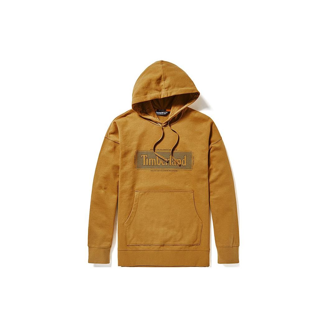 

Timberland Wheat Color Logo Embroidered Hoodie TB0A2A1F M
