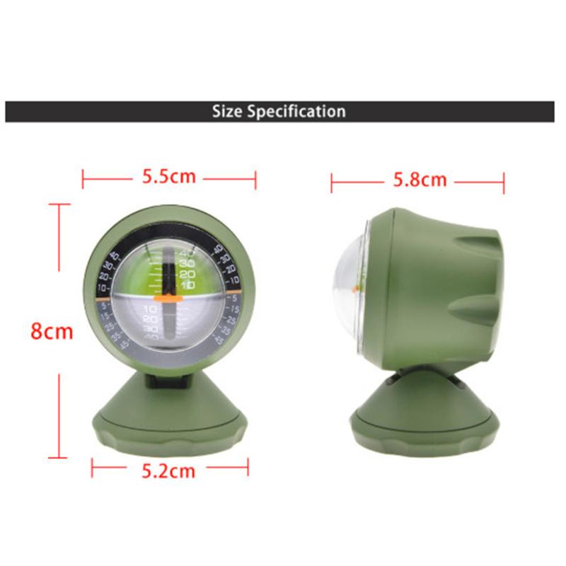 Accessories Vehicle Multifunction Car Inclinometer Decoration Slope Outdoor Angle Adjustable Measure