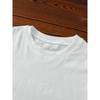 European Size Girls Round Neck Short Sleeved T Shirt with Doughnut and Cat Ears and Tail Pattern Print