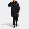 Adidas Preserve Long Weave Jacket with Front Logo Print Men Outerwear Black HM2709