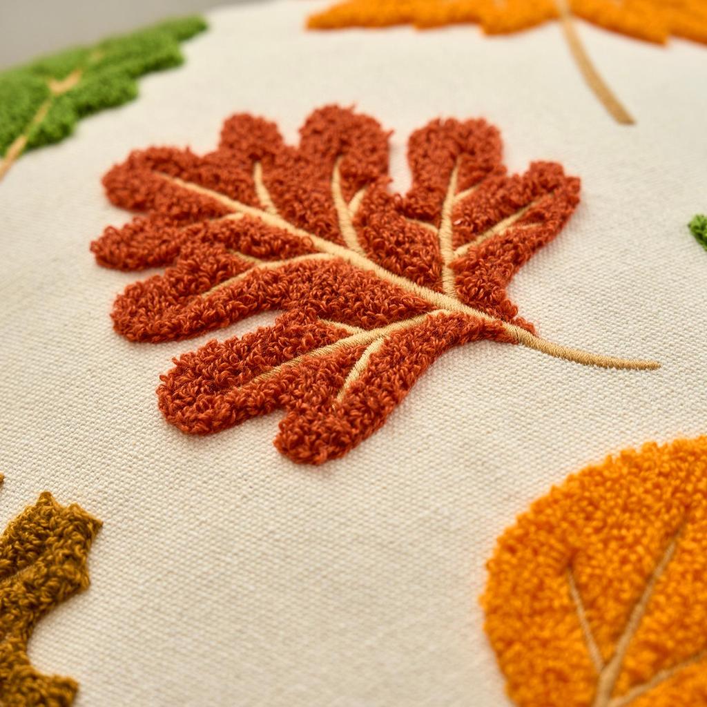 Autumn Maple Leaf Pumpkin Pillowcase for Thanksgiving & Halloween Decor