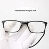 Magnetic Anti-Blue Light Reading Glasses Alloy Optical Spectacle Eyeglass  Eye Protection