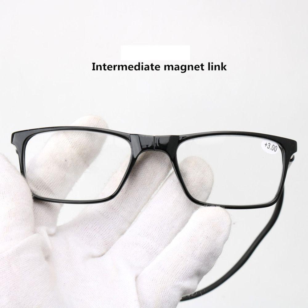 Magnetic Anti-Blue Light Reading Glasses Alloy Optical Spectacle Eyeglass Eye Protection