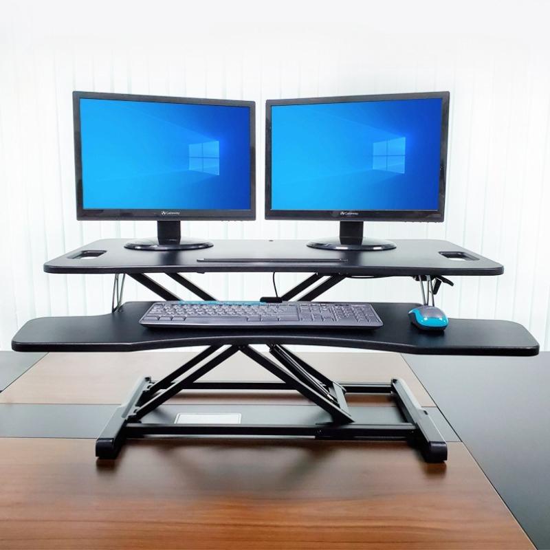 Lifting Computer Table Standing Office Computer Desk Multifunctional Monitor Stand Table Office Desktop Folding Height Rack