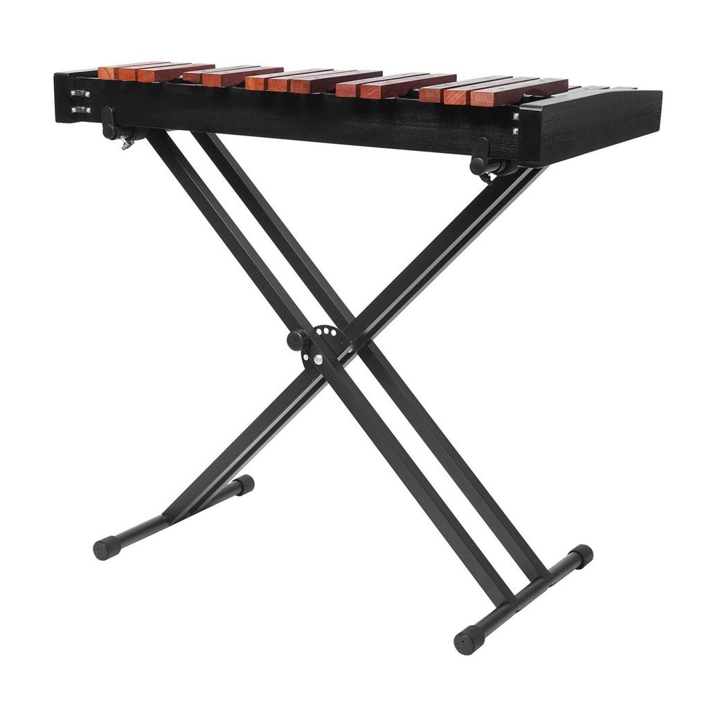 Glockenspiel Xylophone, 32 Notes, Wooden Professional Xylophone Percussion Instrument, with Height Adjustable Stand, 4 Mallets, Carrying Bag, Beginner