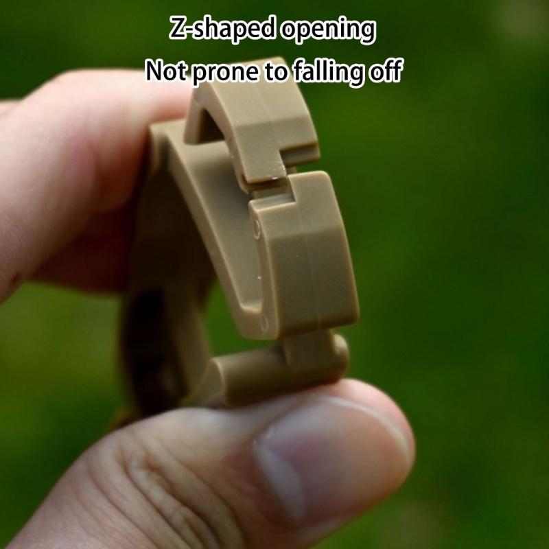 Multipurpose Clip Hook for Outdoor Organization Plastic Clamps with Nonslip Grip for Camping Hiking Accessories
