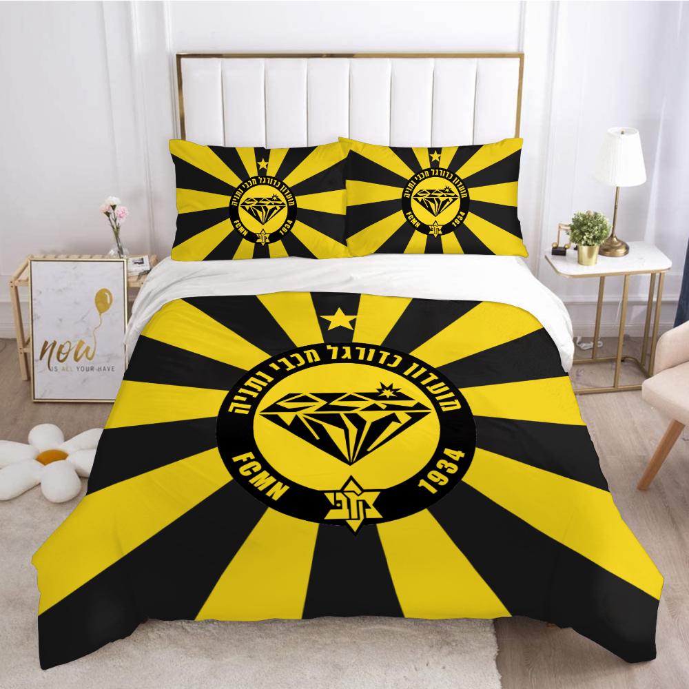 3D Printed Macabi Netanya Beding Set Soft Duvet Cover Bedrom Warm Comforter Single Twin King Sized Dimensions Comfortable Quilt Cover Home Textile