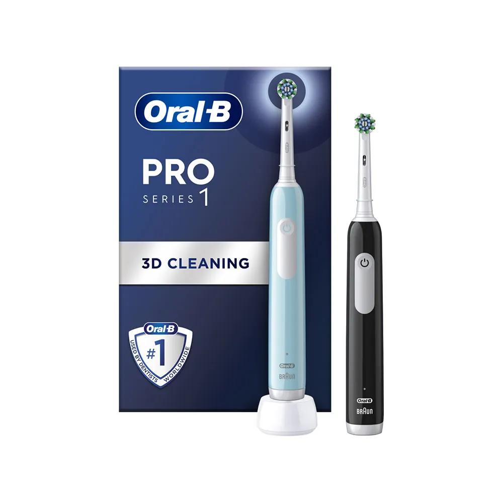 Braun Pro Series 1 Electric Toothbrush 3 modes Blue/Black duo pack