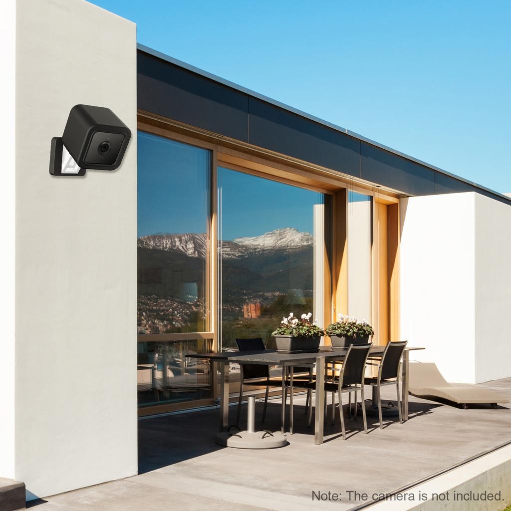 Compatible with Wyze Cam V3 Mount, Silicone Cover Protective Case Wall Mount Bracket with Wall Mount Base