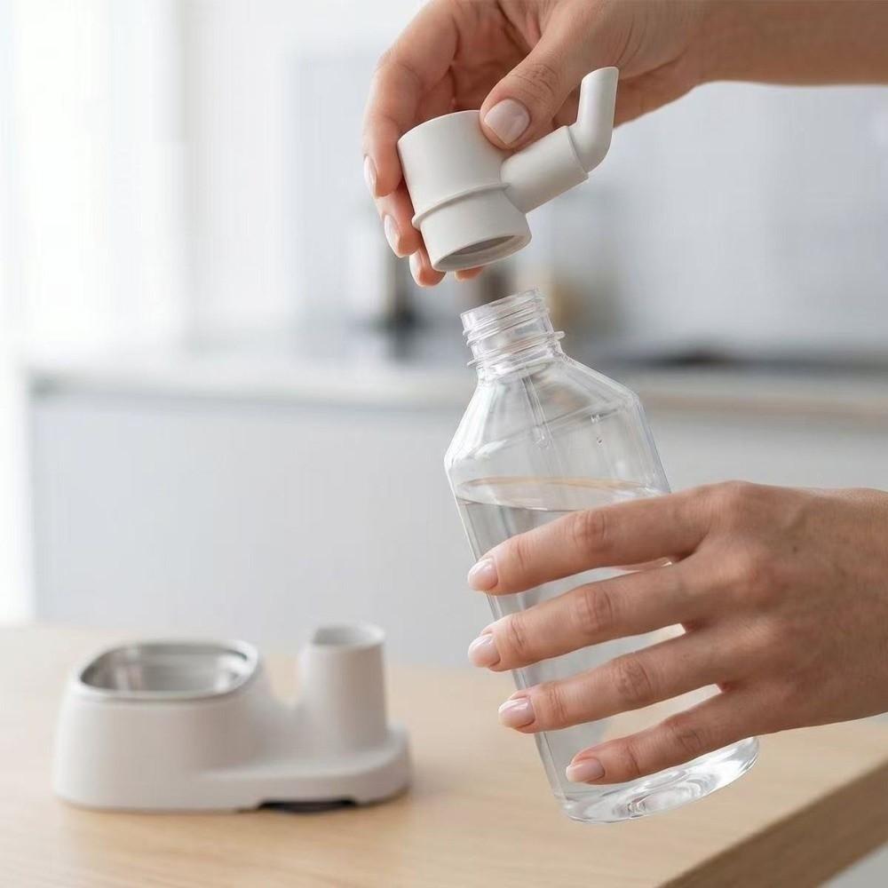 Anti-Wet Mouth Gravity Cat Water Dispenser Gravity Refill Pet Water Station Household