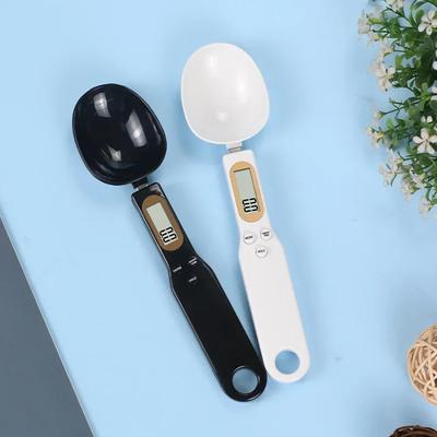 Digitální kuchyňská váha s nastavitelnou lžící pro měření kávy, potravin, mouky, přísad, LED nástroj, sada lžic, příslušenství