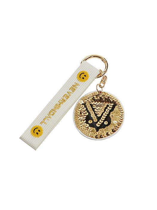 

NEVERMINDALL VOVO Spangle Keyring Charm_NU00EAC031YW Color_Free