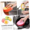 Non Scratch Kitchen Sponge Durable Multi Surface Cleaner for Dishes Cookware Sinks Thickened Polyurethane Pad Fruit Design