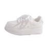 Fashion New 2025 Women's Lace-up Casual Flats White Shoes Mesh Breathable Trainers Ladies Shoes Female Sneakers for Women Basket Tenis