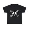 Pirate Skull And Bones Sketch Graphic Tee Shirt, S-5XL