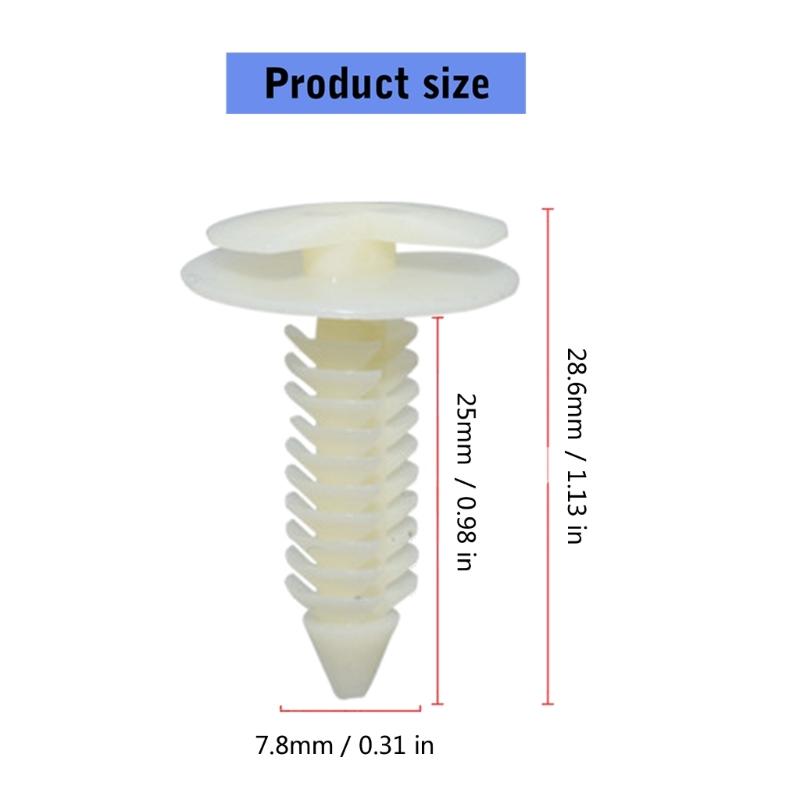 Upgrades Car Door Clip Set 30PCS Ergonomic Installation Nylon Fasteners Prevent Rattle & Movement for Automotive 363137