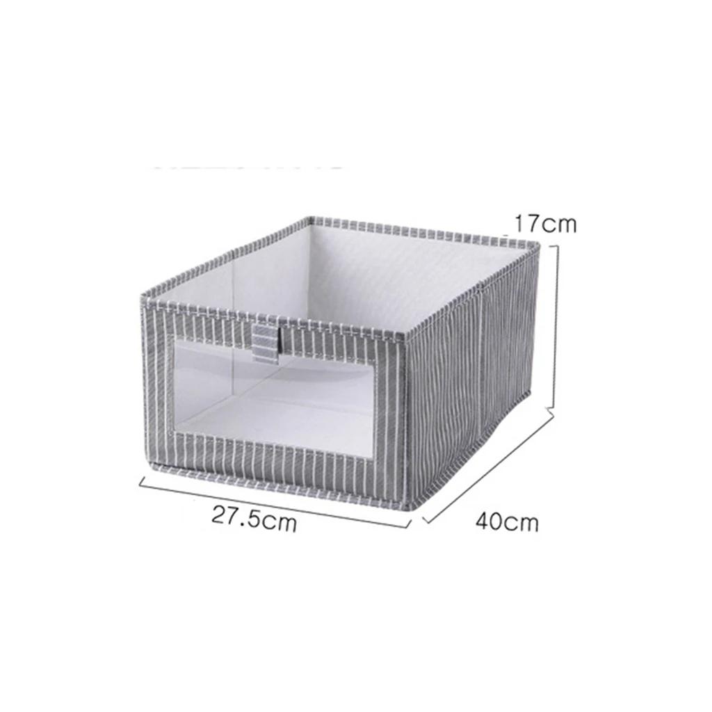 Foldable Non-woven CD Storage Box Foldable Bins Kids Toys Wardrobe Clothes Organizers Cosmetics Storage Basket Laundry Basket